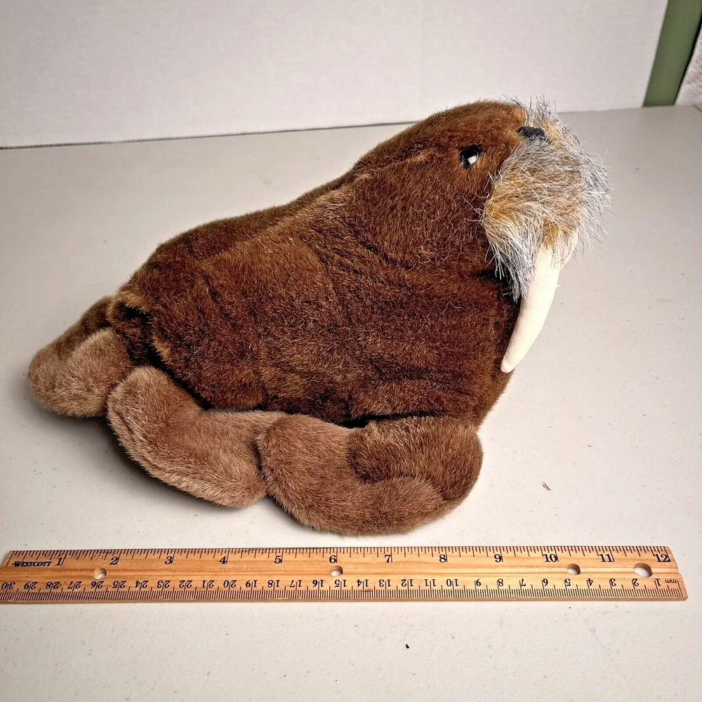 Vintage Sea World Walrus Plush Stuffed Animal Stuffie Toy 1998 with Tag EUC
